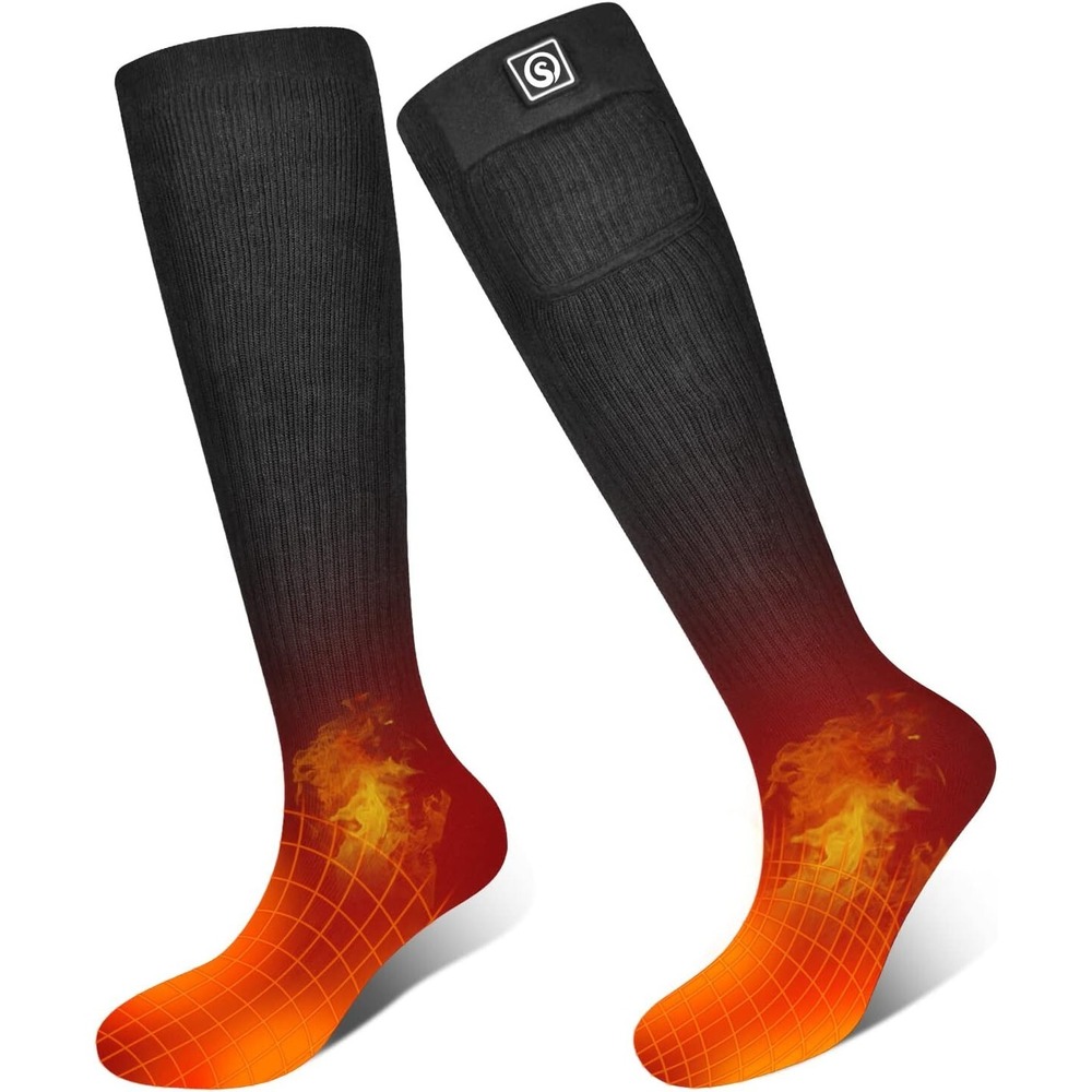 Sun Will Heated Socks,7.4V 2200mah Electric Rechargeable Battery, Medium